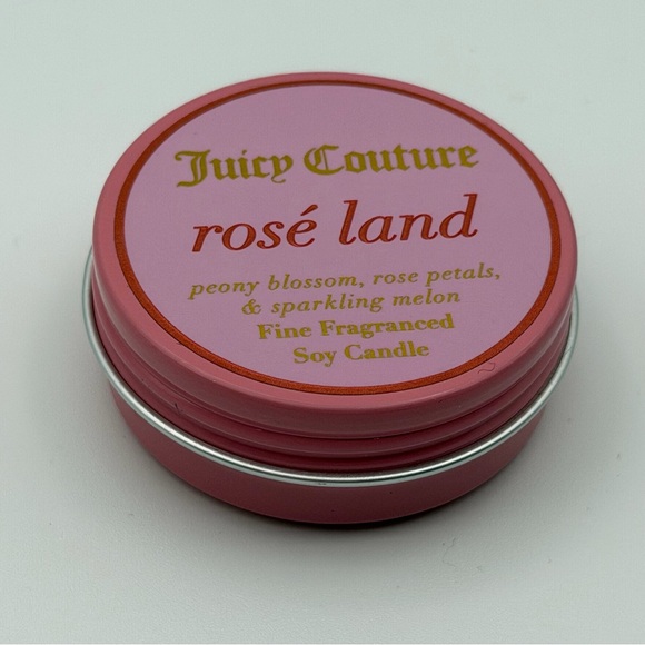 Juicy Couture Rosé Land Fine Fragranced Soy Candle 🌸 1 oz Tin - Picture 9 of 15